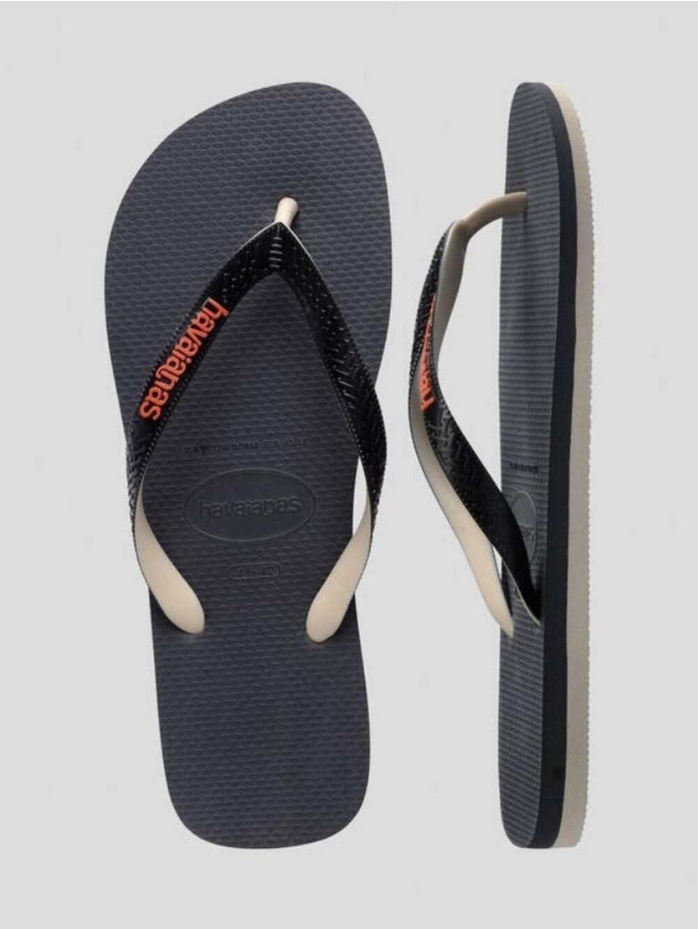 Havaianas Top Tred Mixed ThongGraphite Flip Flop Sandals Mens Size 9/10 NEW